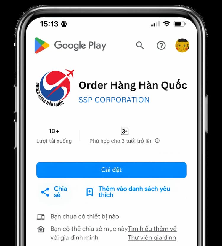 ORDER HÀNG HÀN QUỐC
