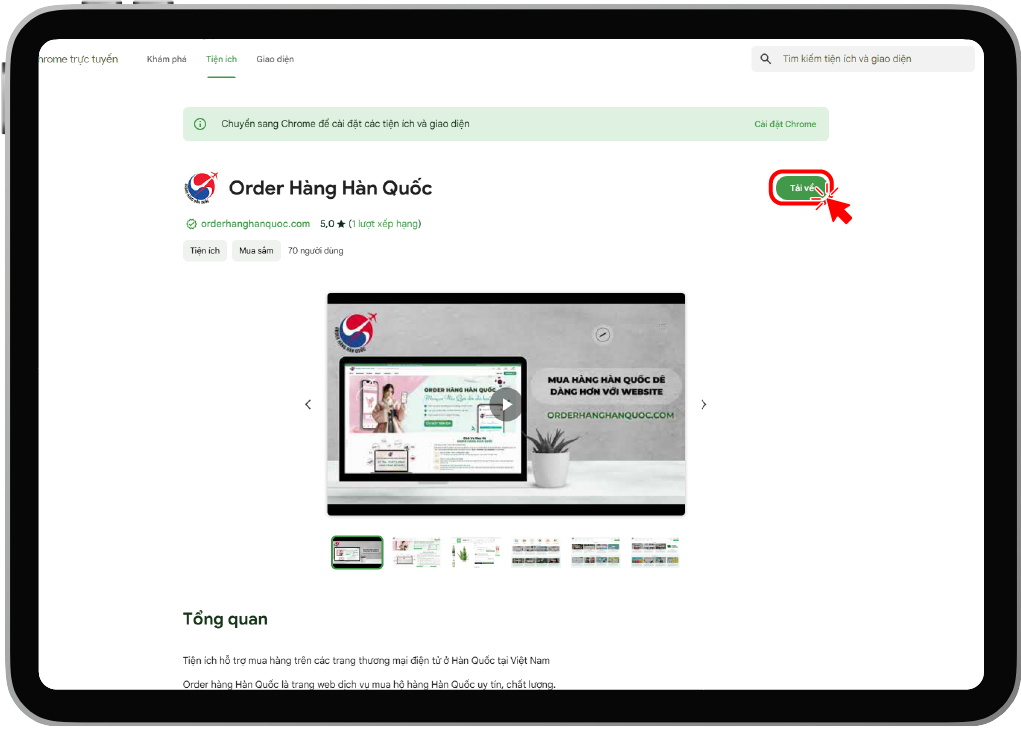 ORDER HÀNG HÀN QUỐC
